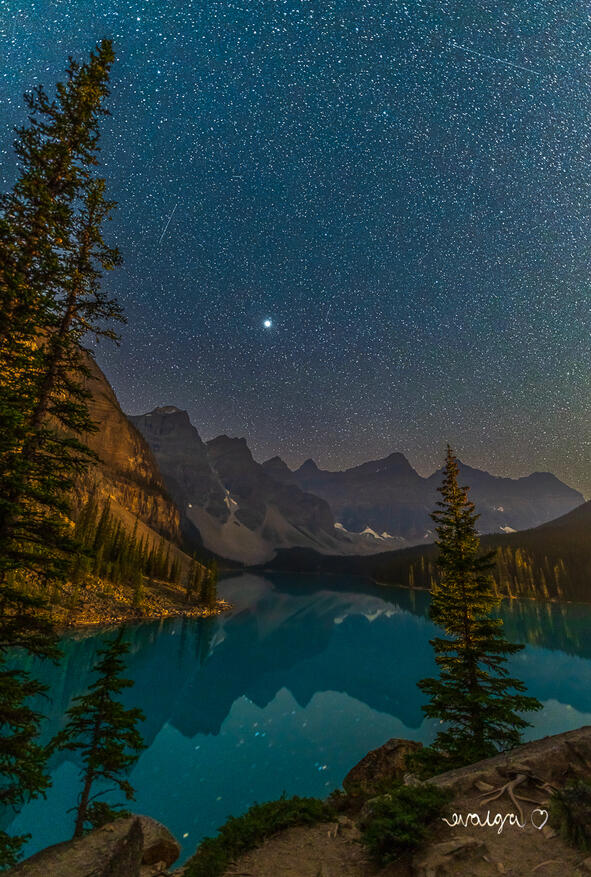 Starry Night at Moraine Lake