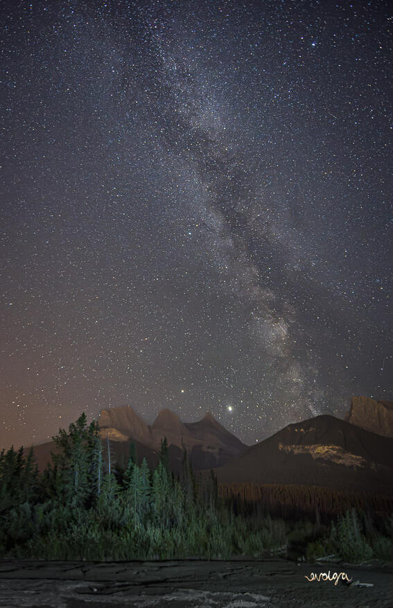 Milky Way over Three Sisters