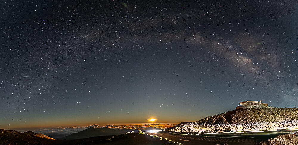 Milky Way Over Haleakala in Maui