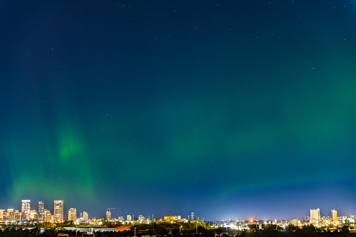 Northern Lights over Calgary