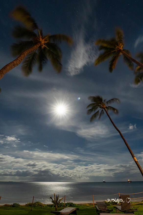 Full Moon Over Kihei