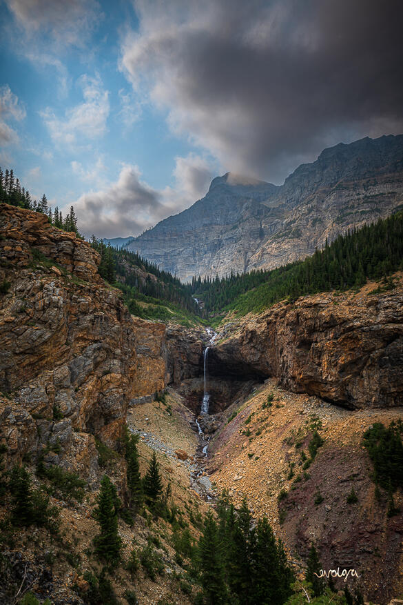 Crypt Falls in Waterton, Alberta